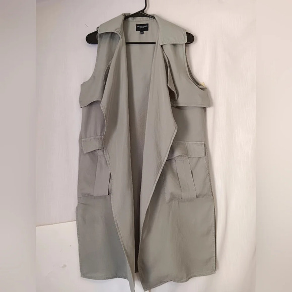 Walter Baker Utility vest jacket, size M, green, Safari Vacation, Lyocell. - Picture 4 of 15